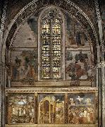 GIOTTO di Bondone Frescoes in the second bay of the nave oil painting on canvas